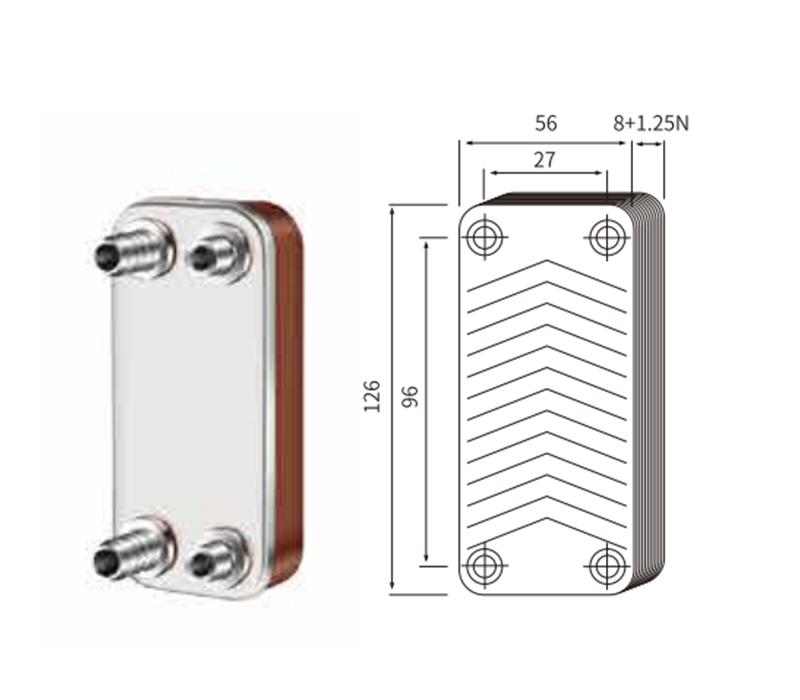 20444 Yacht accessoires-échangeur de chaleur