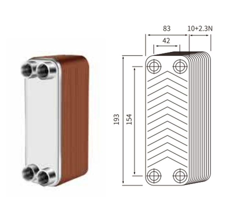 20447 Yacht accessoires-échangeur de chaleur