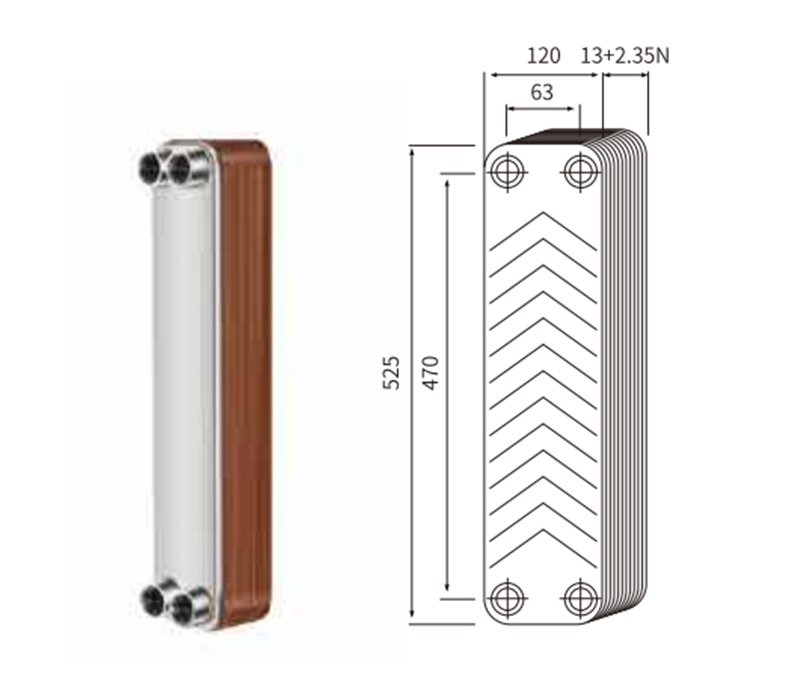 20452 Yacht accessoires-échangeur de chaleur