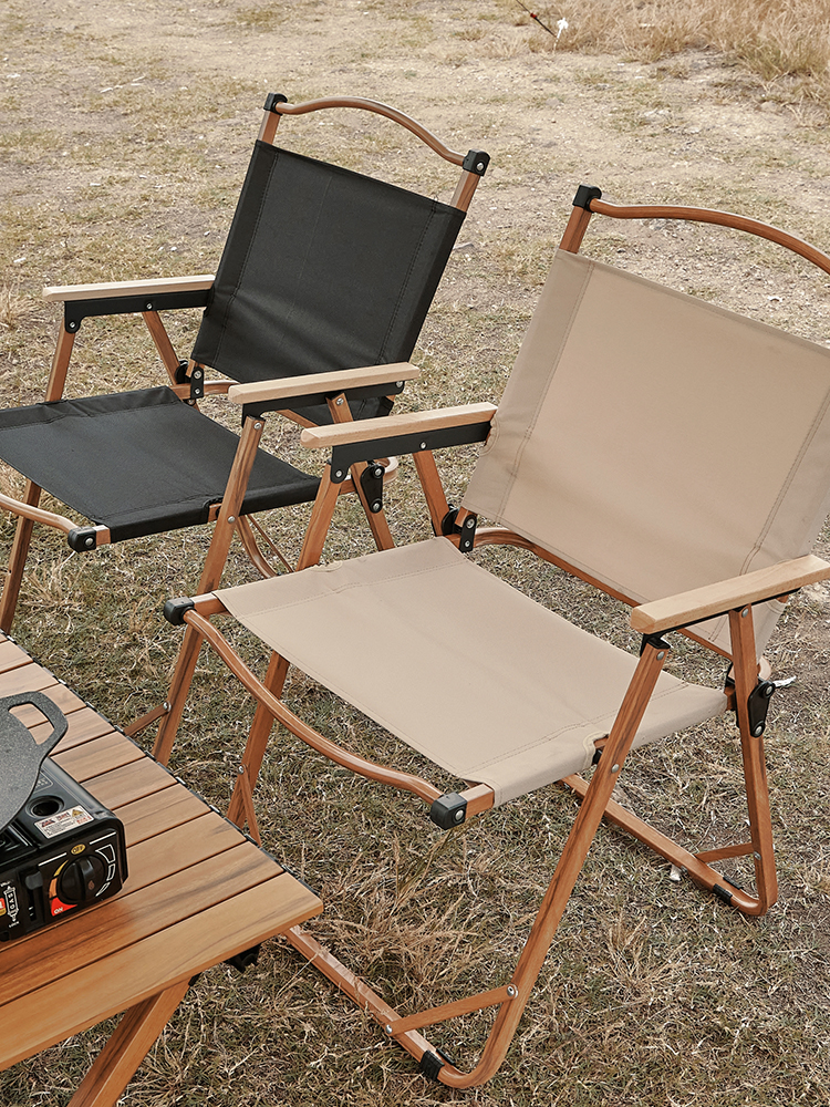 21074 Chaises de camping pliantes en acier au carbone moyen